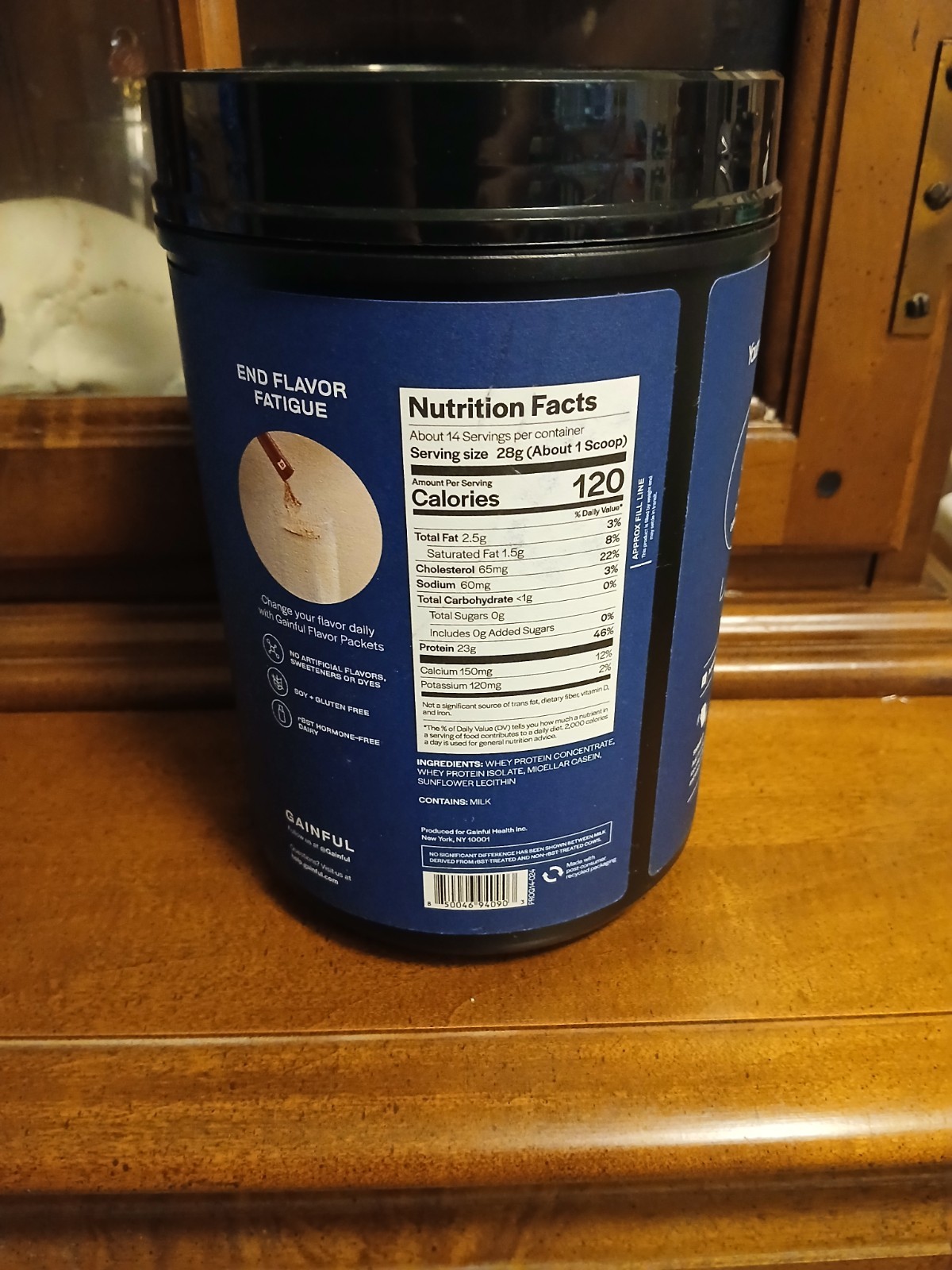 Gainful Everyday Whey Protein Powder, 14 Servings/13.9 oz, Unflavored, Exp. 1/27