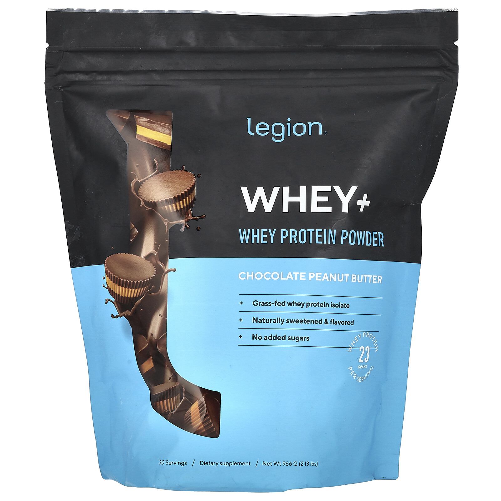Whey+, Whey Protein Powder, Chocolate Peanut Butter, 2.13 lbs (966 g)