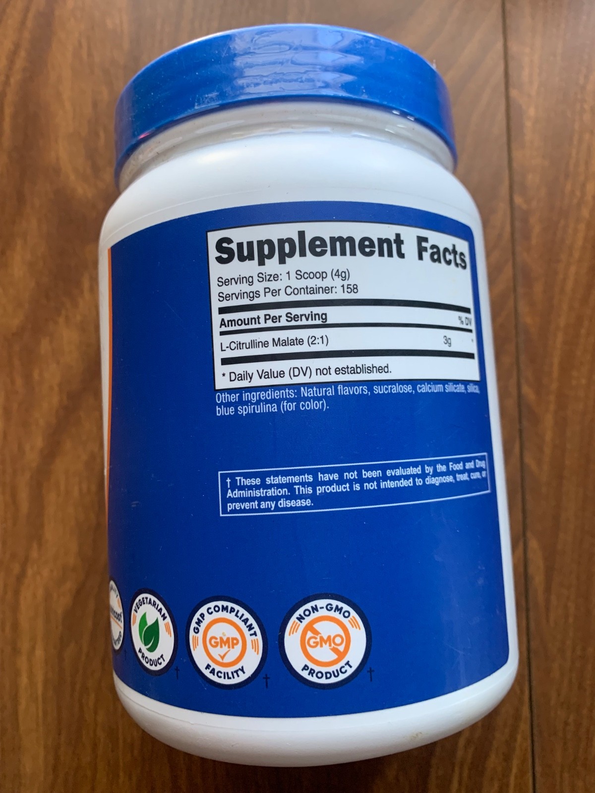 Nutricost L-Citrulline Malate 2:1 (600 Grams) (Blue Raspberry)