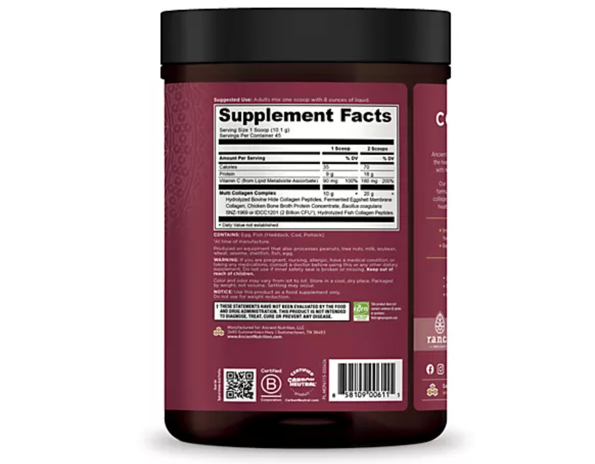 Ancient Nutrition Multi Collagen Protein Powder 45 Servings