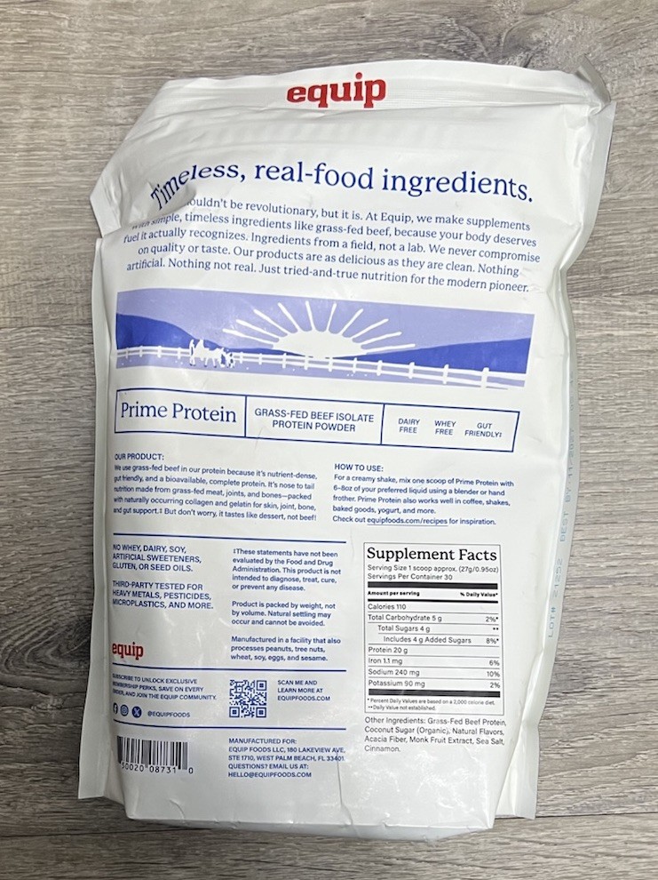 Foods Prime Protein Powder,Clean, Grass Fed Beef Protein Powder Cinnamon Roll