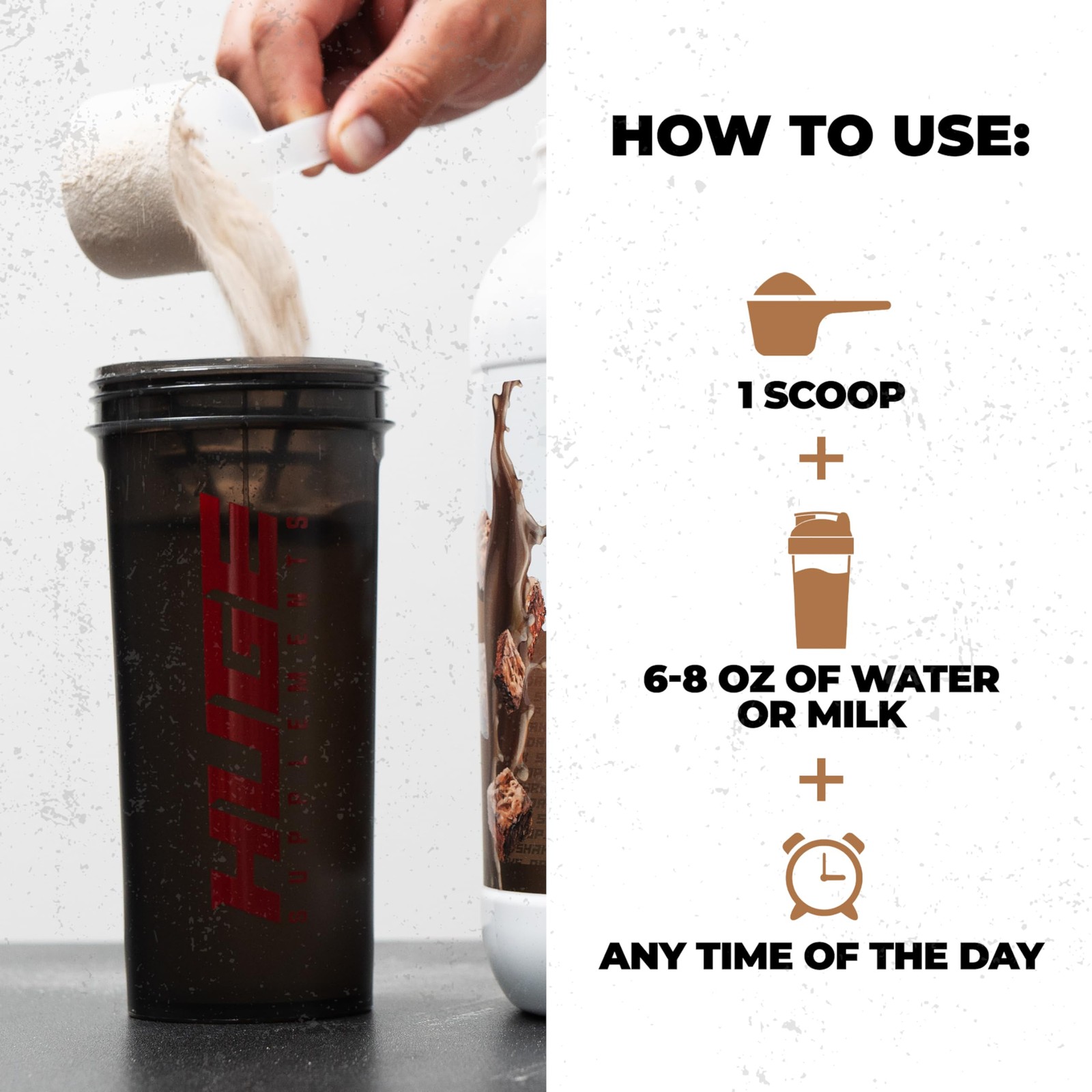 Huge Whey, Protein Powder for Muscle Gain, 25g Protein, 12g EAAs, Supports Mu…