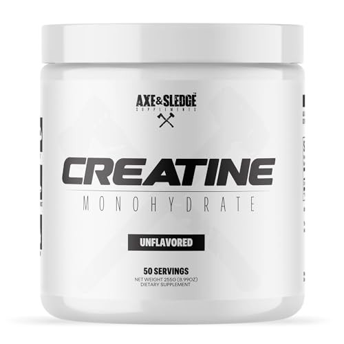 Creatine Monohydrate Unflavored 50 Servings Pure Strength
