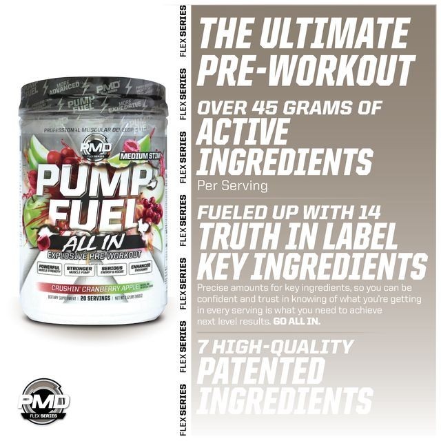 Pump Fuel ALL IN Insanity Ultimate Muscle Pump Supplement & Pre Workout Powder