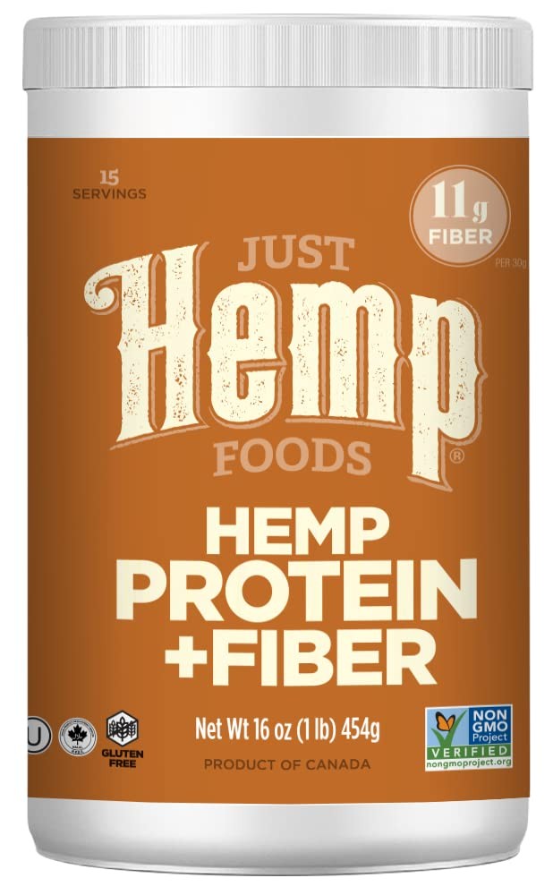 Just Hemp Foods Protein Powder Plus Fiber, 1 Pound (Pack of 1),