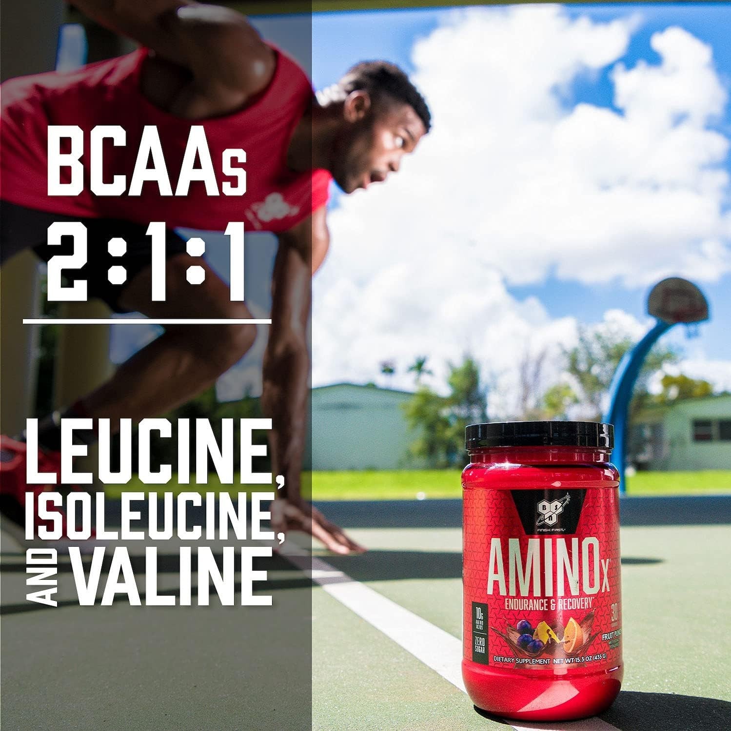 Amino X Muscle Recovery & Endurance Powder, BCAAs, 10 Grams of Amino Acids, K…