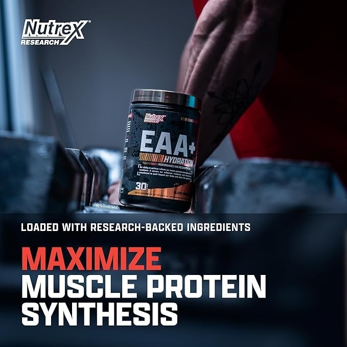 Nutrex Research EAA Hydration Powder EAAs BCAAs Electrolytes 30 Servings