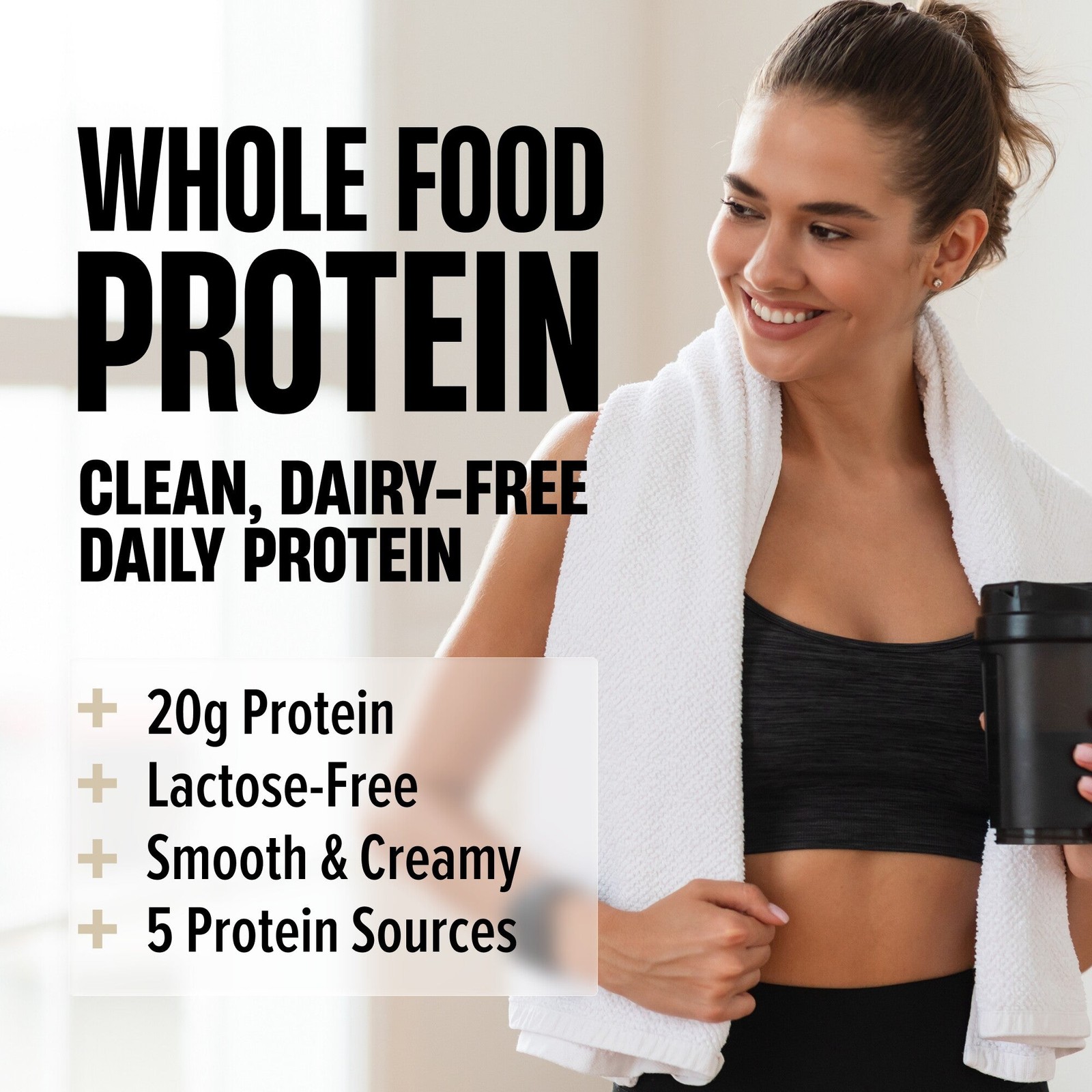Nutrex WHOLE FOOD PROTEIN Blend – 20 Gm Protein 0 Sugar Lactose Free 15 Servings