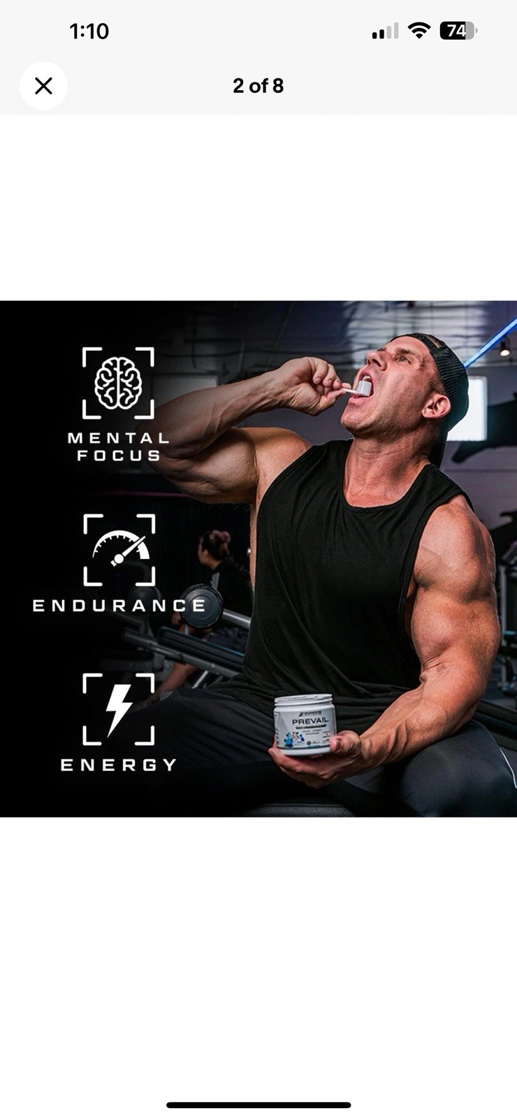 Prevail Pre Workout Powder with Nootropics: Pre-Workout Drink for Men and Women,