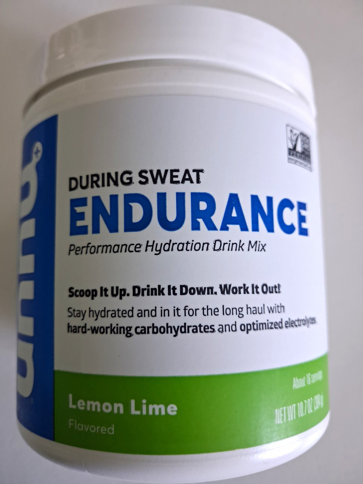 Nuun Endurance Electrolyte Hydration Powder Lemon Lime Vegan 10.7 oz 16 Serv