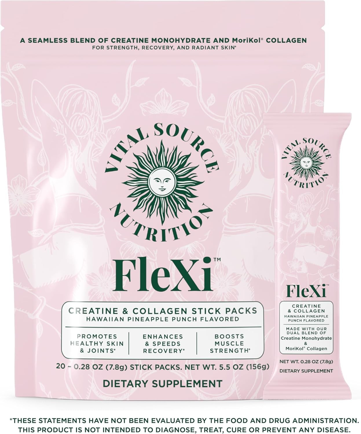 Source Vital Nutrition – Flexi – Creatine & Collagen Stick Packs