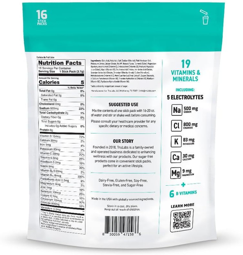 Hydrate – Orange Twist. Sugar Free Electrolytes Hydration Packets. Each Serving