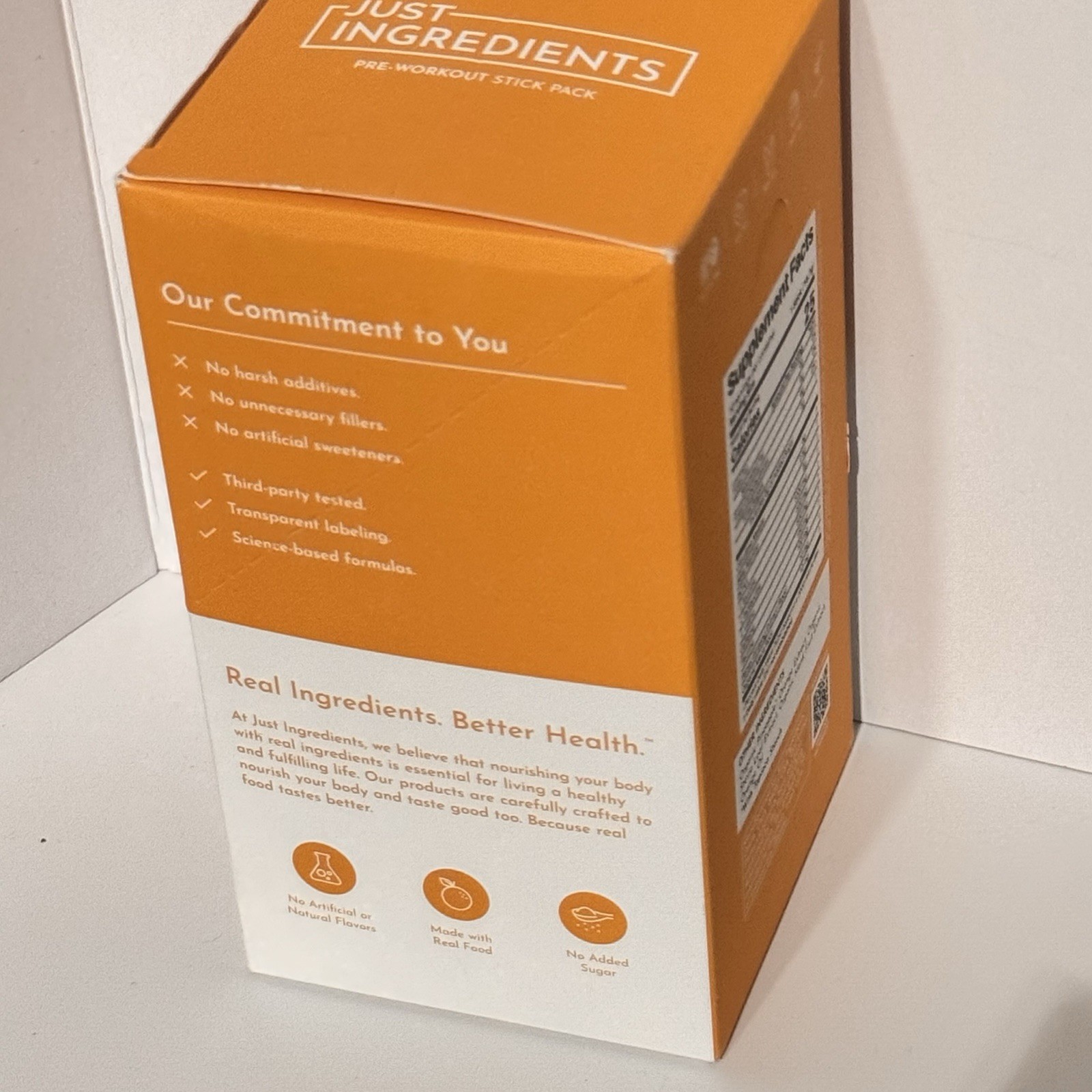 3x Just Ingredients Pre-Workout Drink Packet Orange Pineapple 10 Sticks Ea 12/27