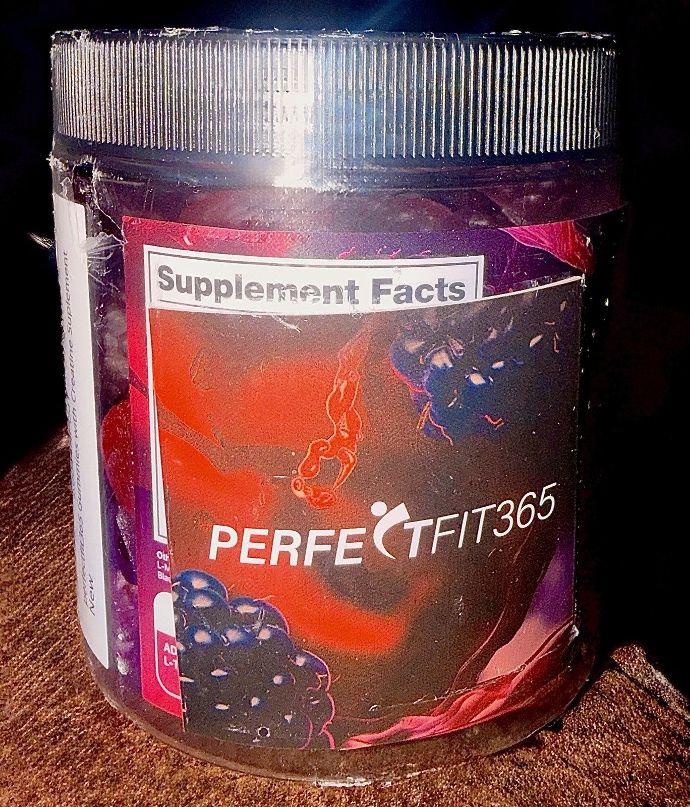 Creatine Monohydrate Gummies 8000mg PerfectFit365 120ct BCAA Taurine L-Carnitine
