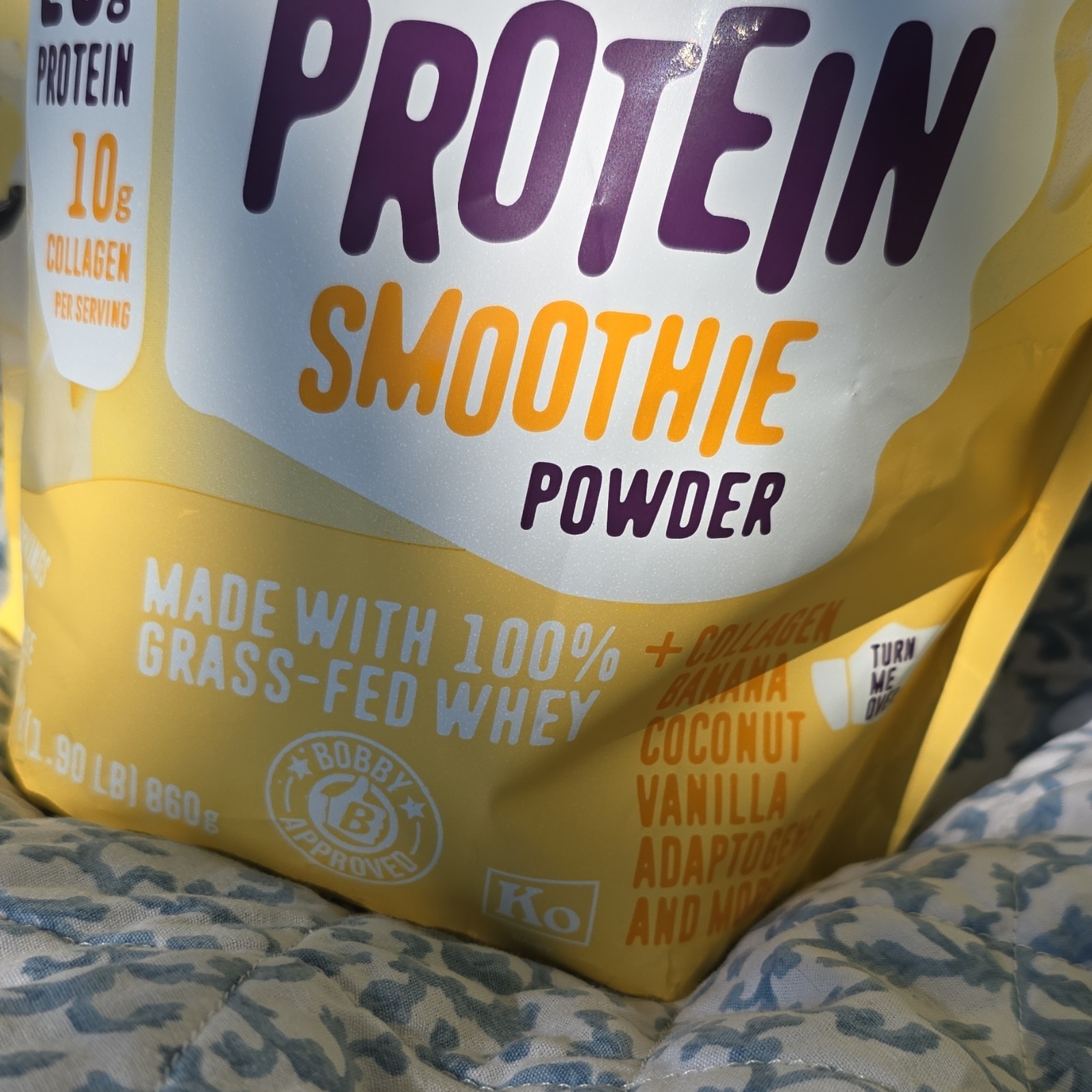 FlavCity All-In-One Protein Smoothie Powder Vanilla Cream Gluten-Free 30.34 oz