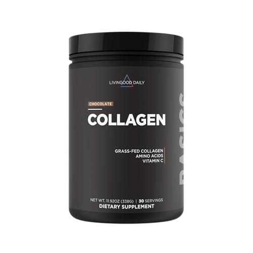 Livingood Chocolate Collagen Powder – Grass Fed, Keto