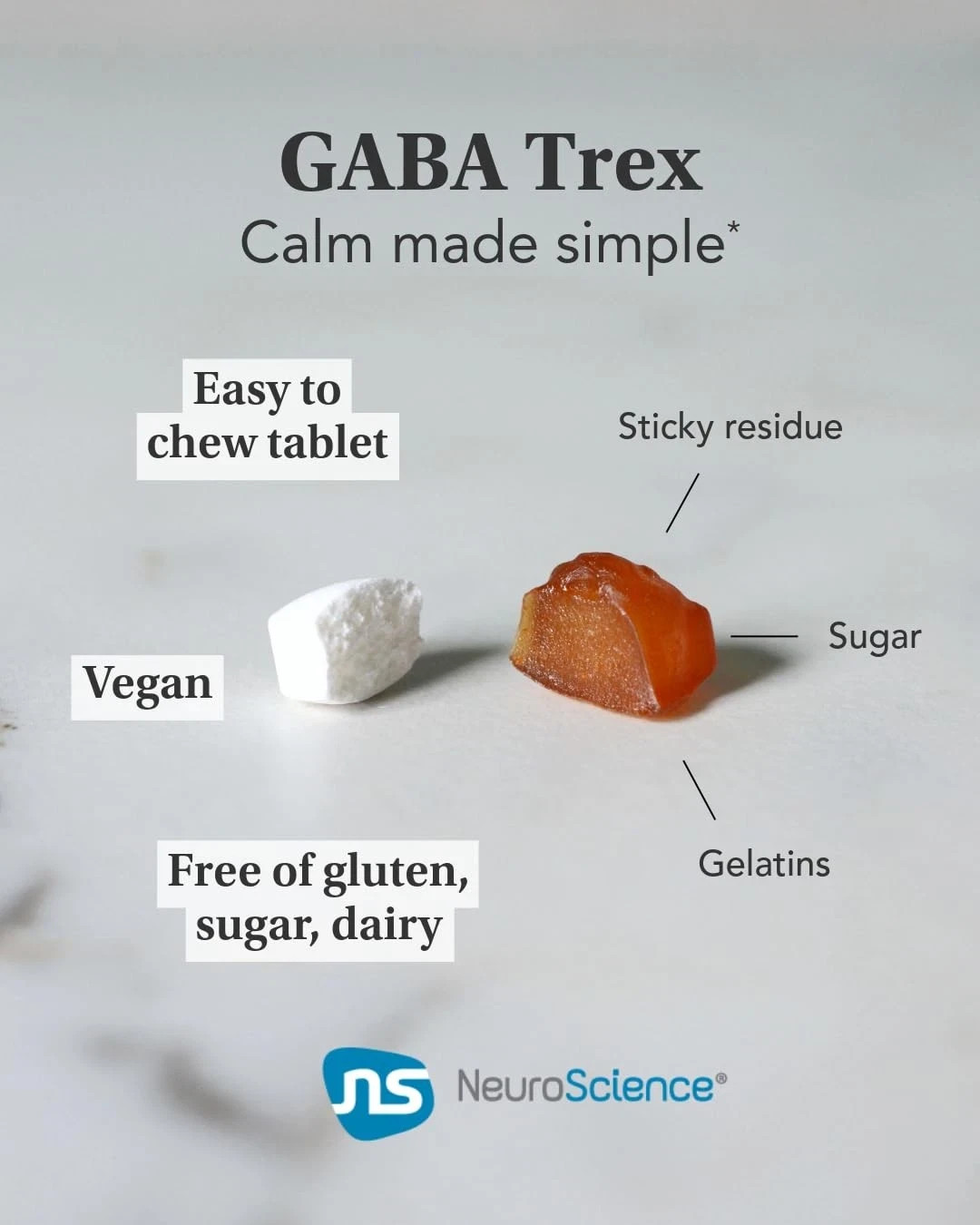 Neuorscience GABA Trex L Theanine Supplement – Calm Aid for Daytime Stress Su…