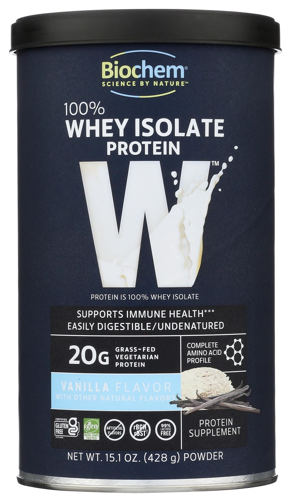 Grass Fed Whey Protein Powder 15.1 Ounce 20g Protein Variety of Flavors