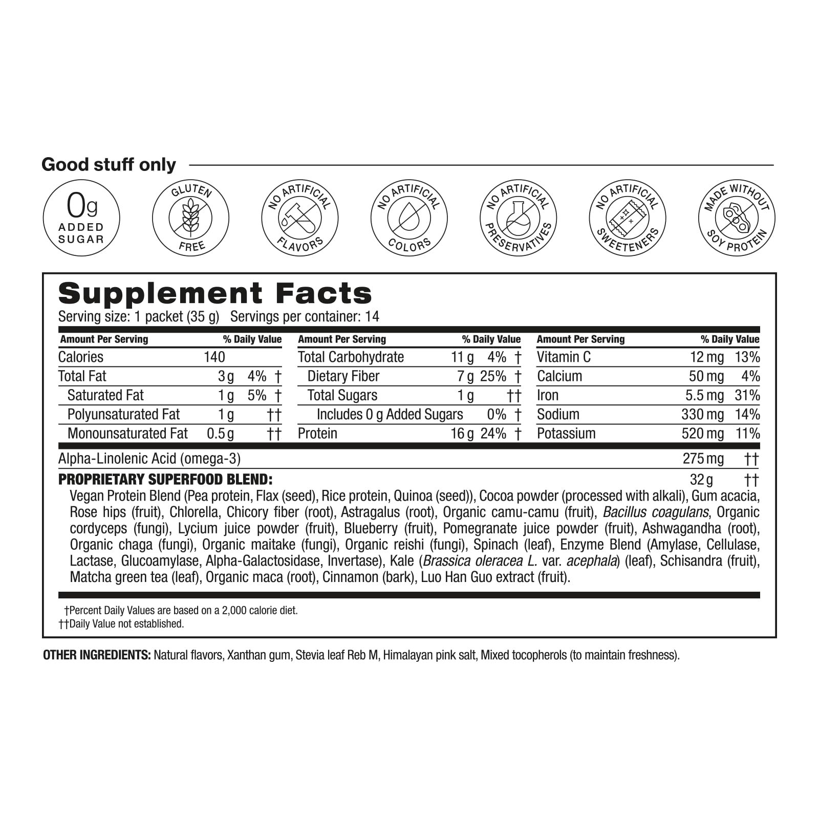 Bodi Shakeology 0G Added Sugar Plant-Based Vegan Protein Superfood Shake