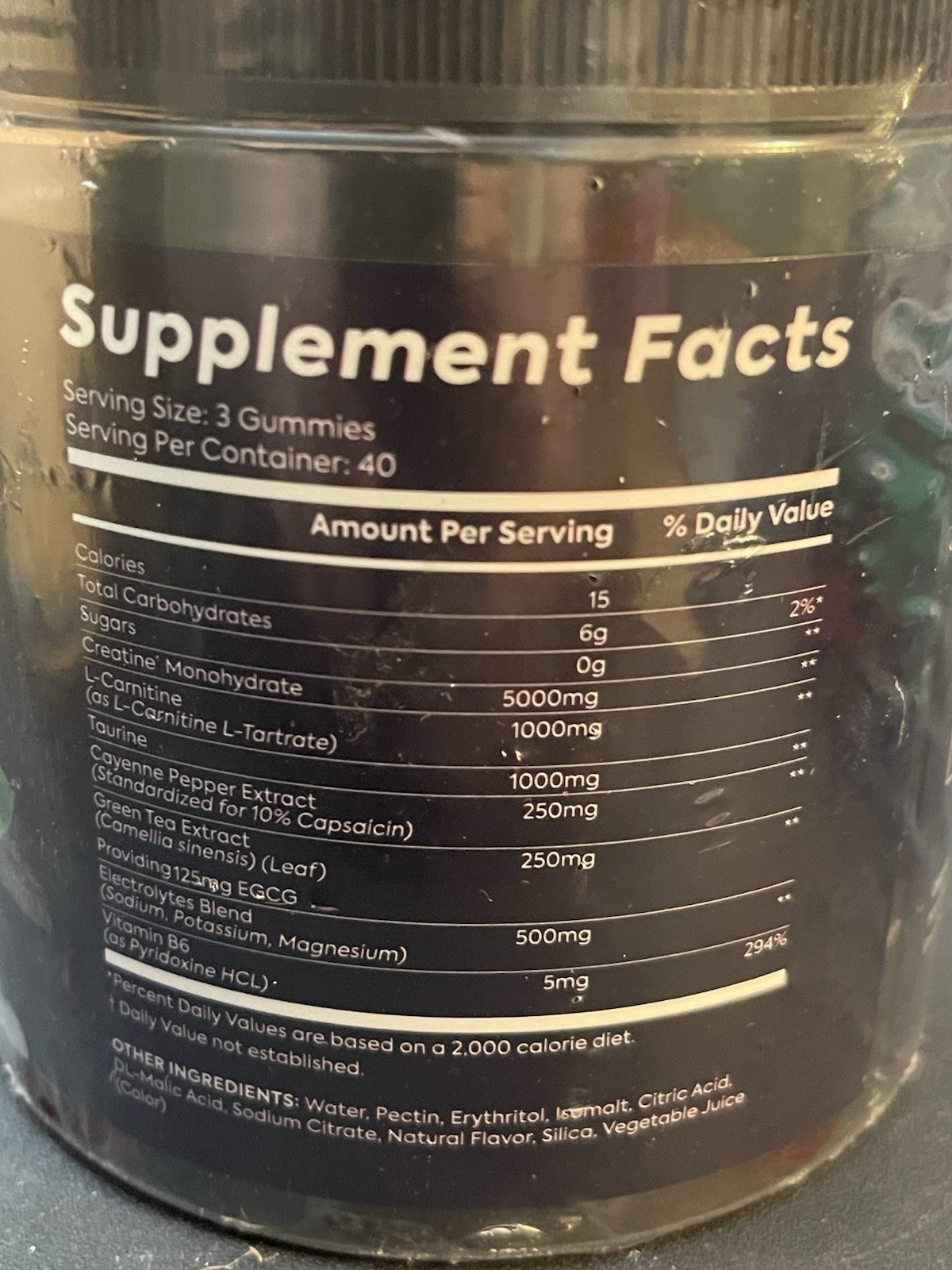 Bageto Creatine Monohydrate Gummies 8000mg 120ct Complex BlackRedRaspberry 08/27
