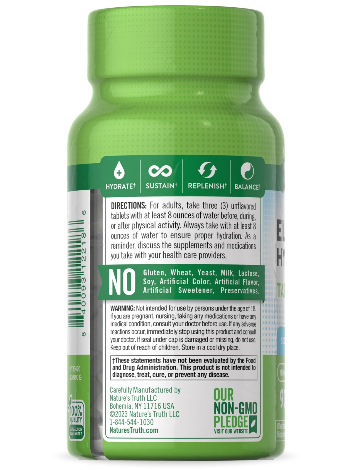 Nature’s Truth Electrolyte Tablets | No Sugar | 90 Count 90 (Pack of 1)