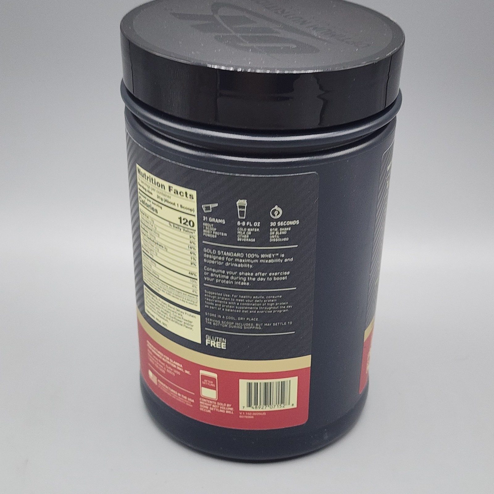 Gold Standard 100% Whey Protein Powder, Double Rich Chocolate, 1 Pound Pack of 1