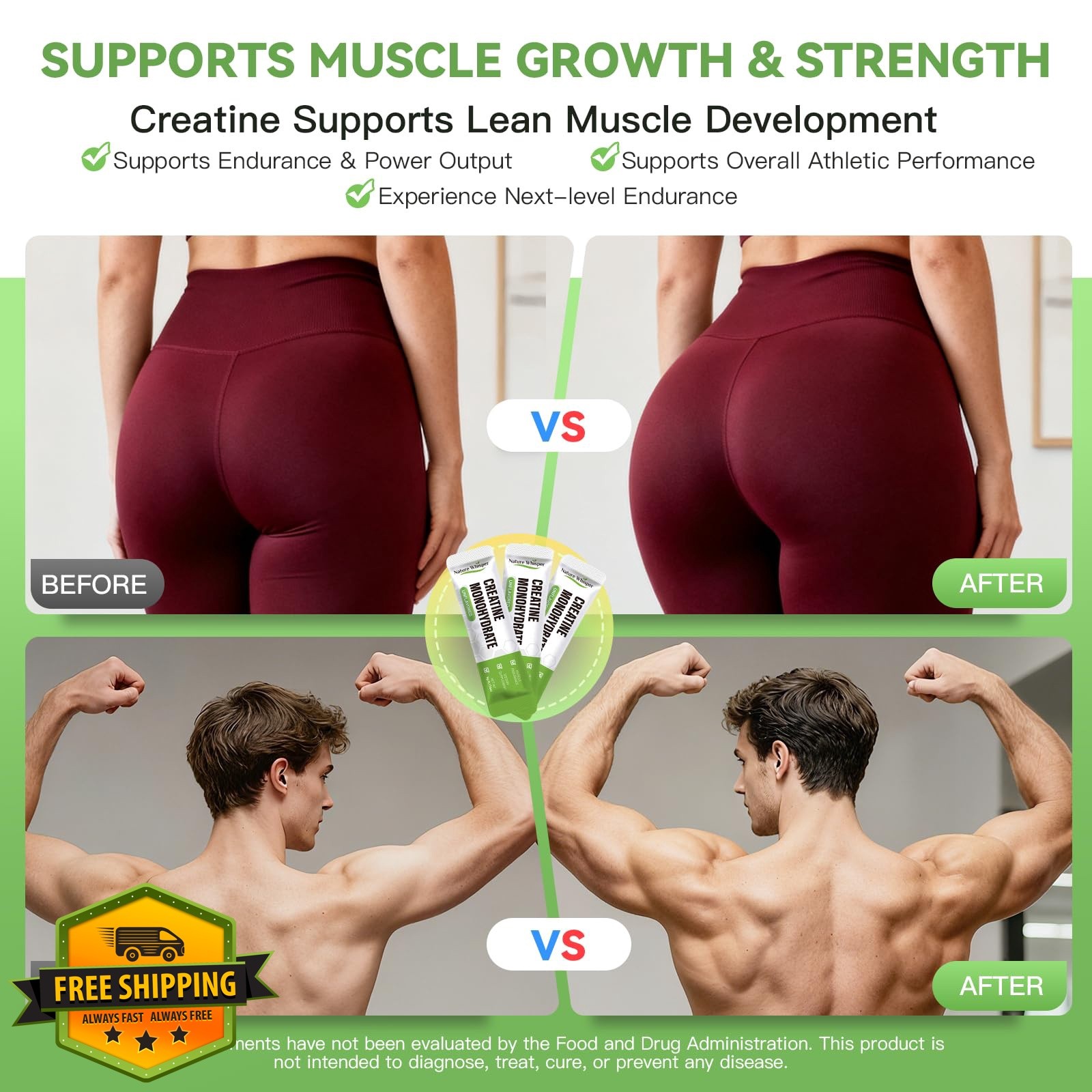 Nature Whisper 5.29oz Creatine Monohydrate Powder