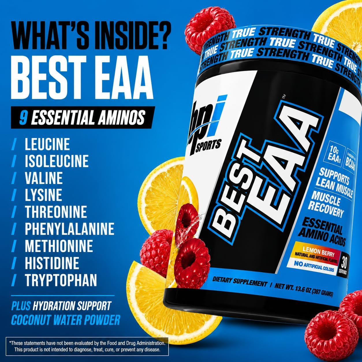 Essential Amino Acids EAA Powder – Pre, Intra & Post Workout Drink – BCAA Powder
