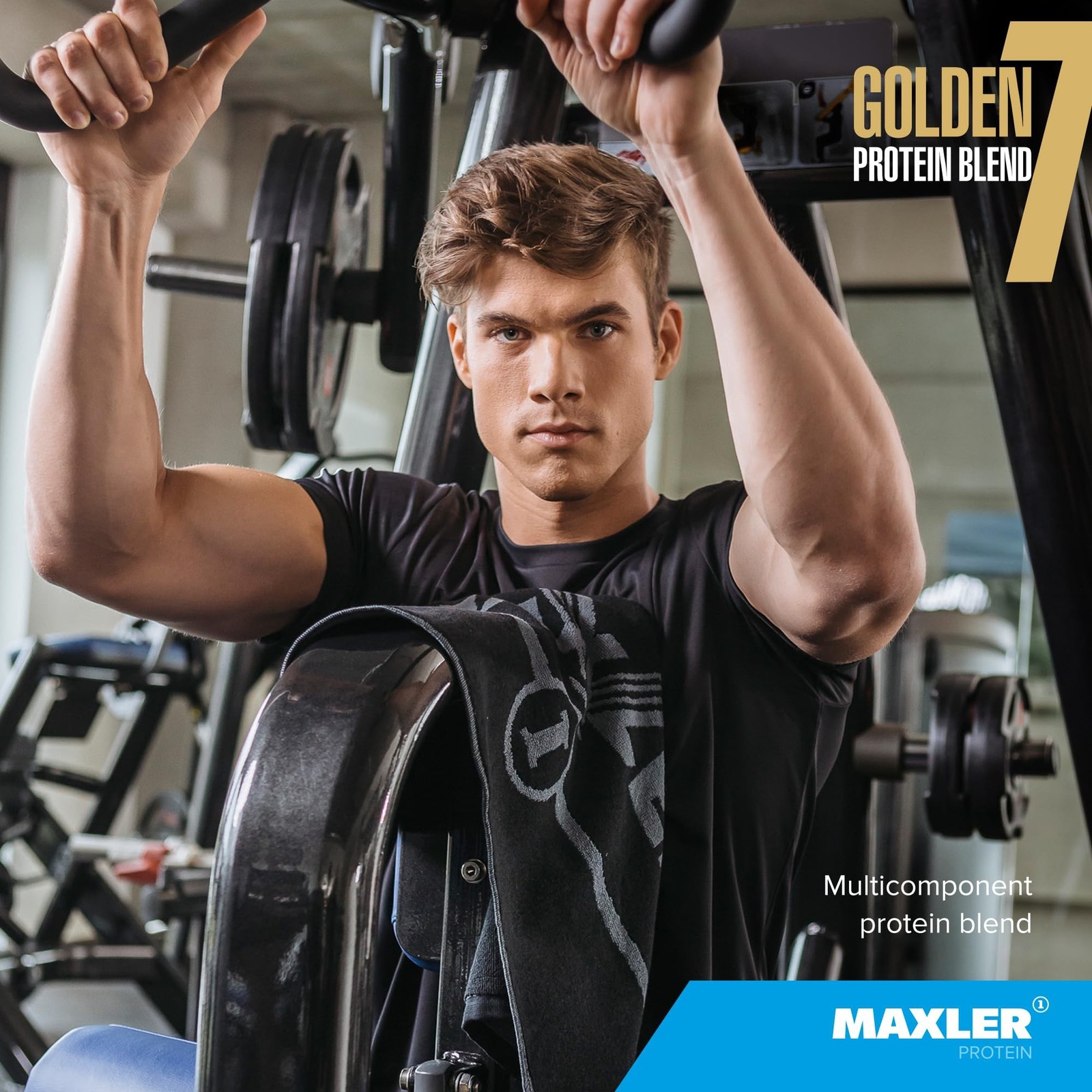 Maxler Golden 7 Protein Blend Salted Caramel Protein Powder 5 lb