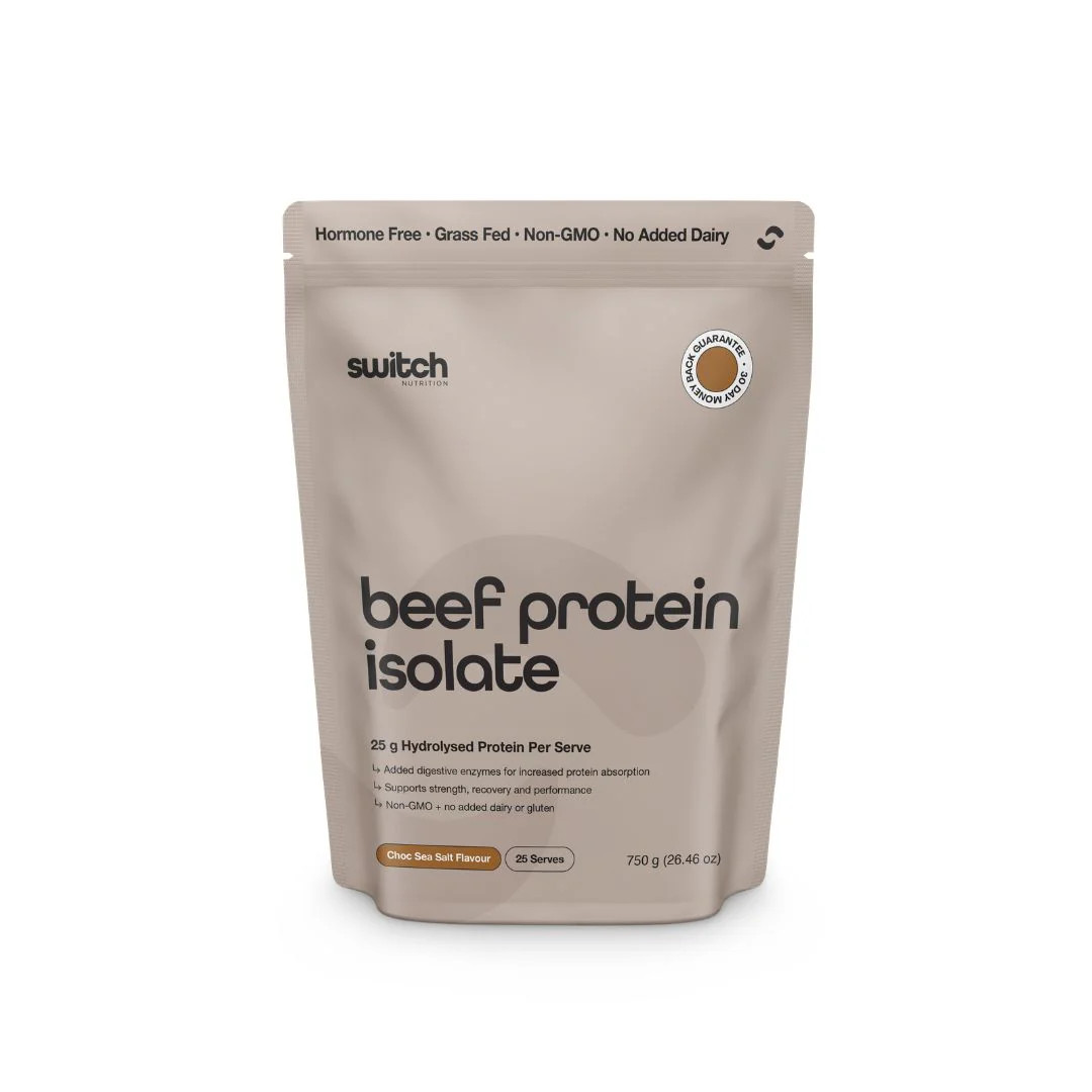 New Switch Nutrition Beef Protein Isolate Chocolate Sea Salt 750g