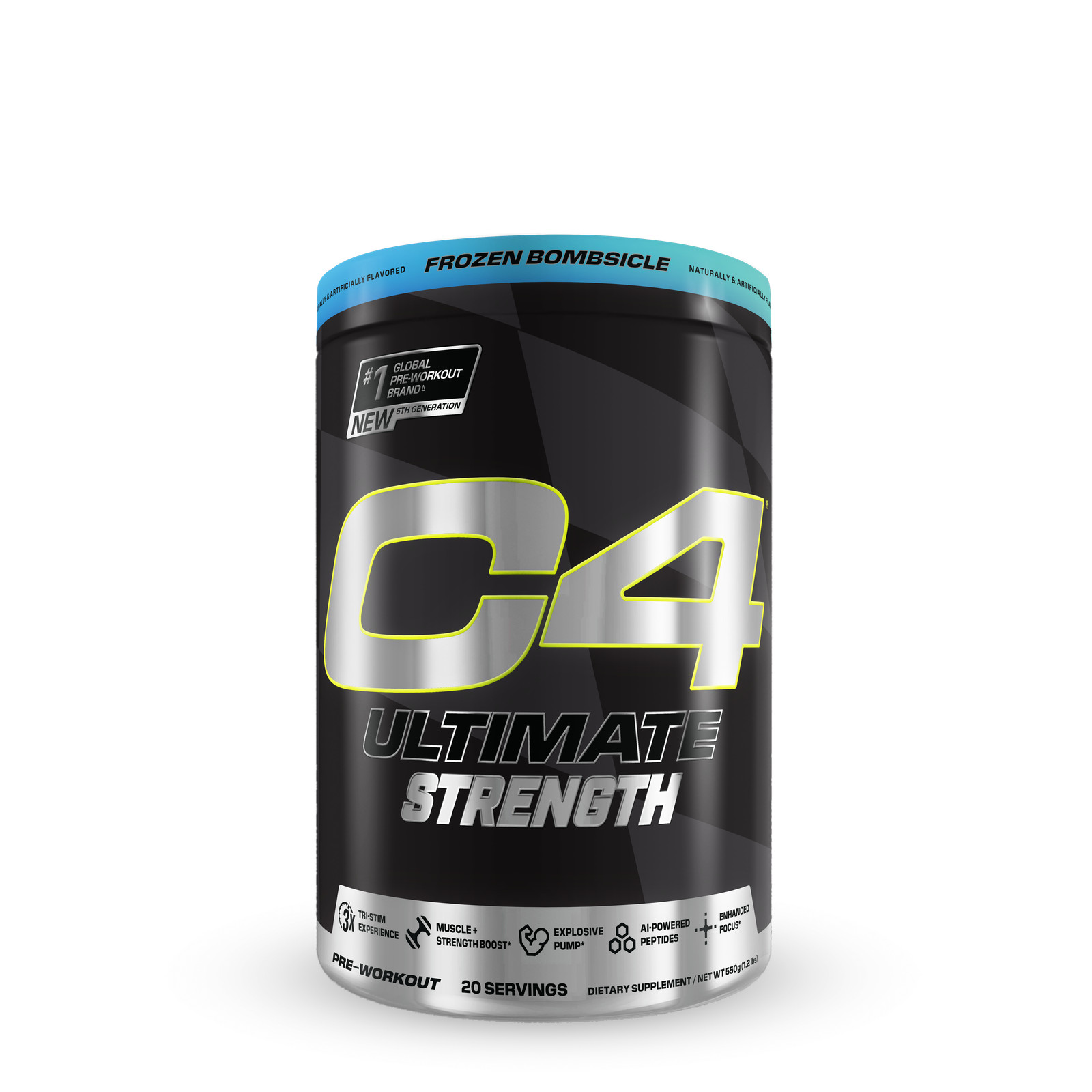 C4 Ultimate Strength Pre-Workout – Frozen Bombsicle (20 Servings)