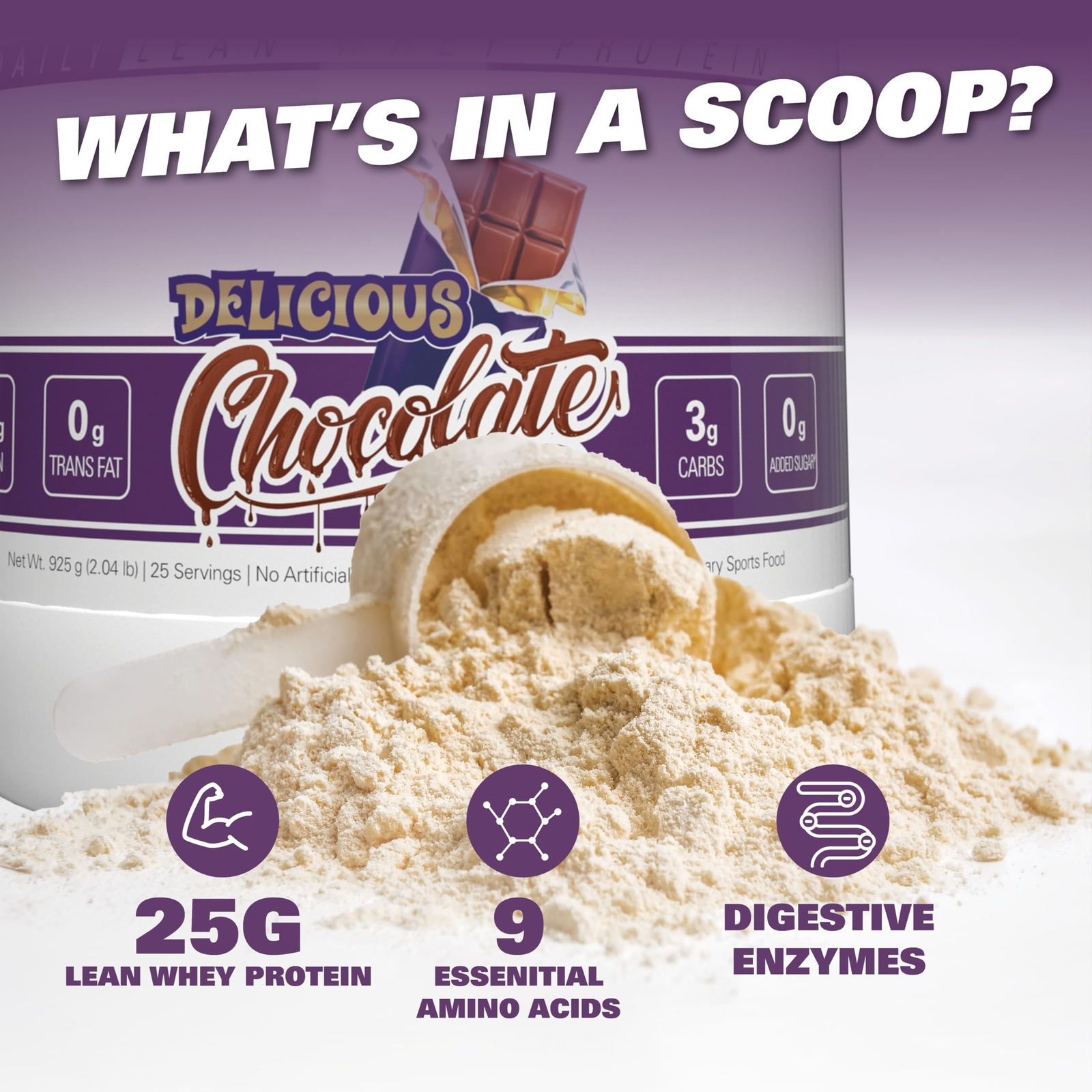 EHP Labs OxyWhey – Whey Protein Isolate, 25g Protein, Sugar-Free, 25 Servings