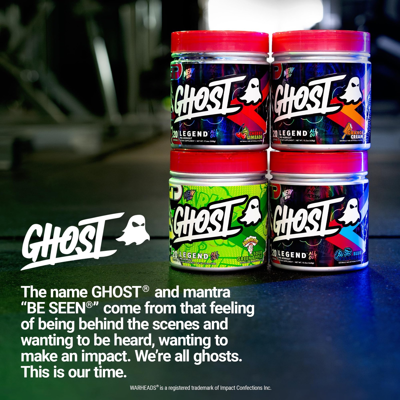 Ghost Legend All Out V2 Pre-Workout Powder Orange Cream – 20 Servings –