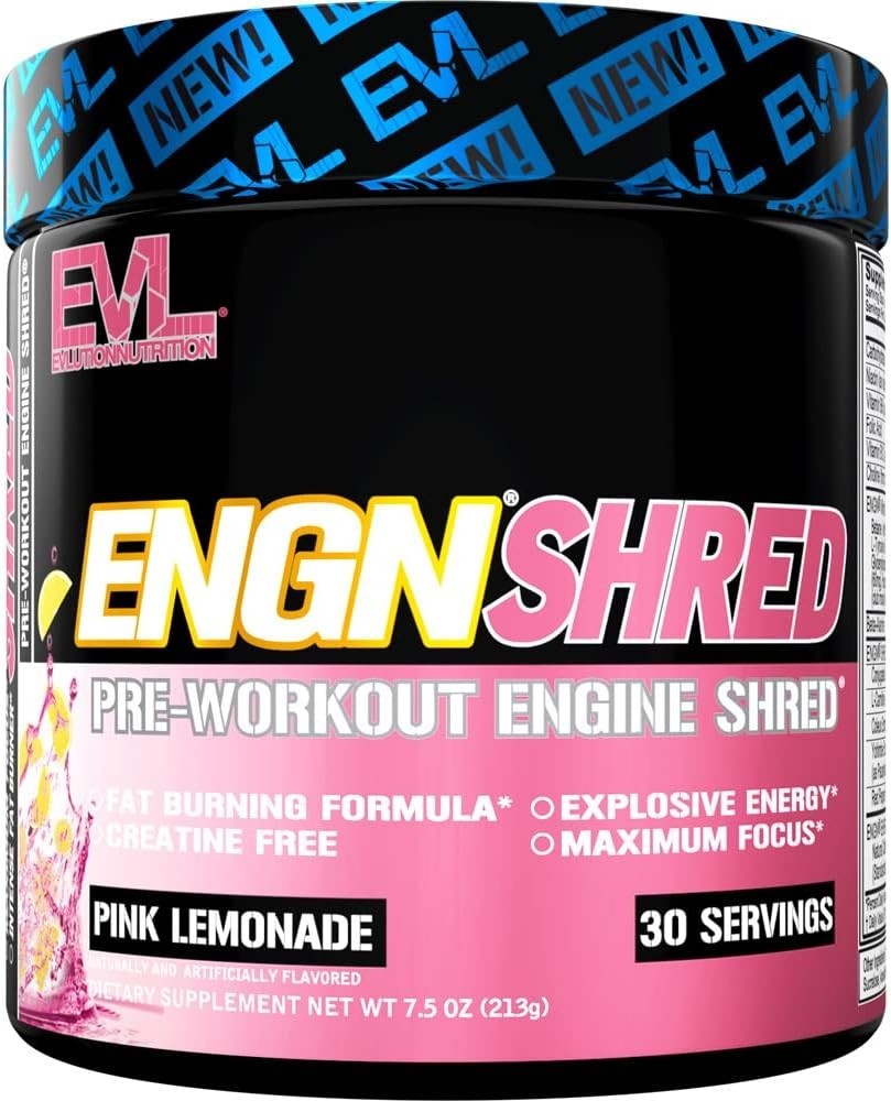 EVL EVLution Nutrition – ENGN Shred Preworkout 30 Servs – ANY FLAVOR **CLUMPY**