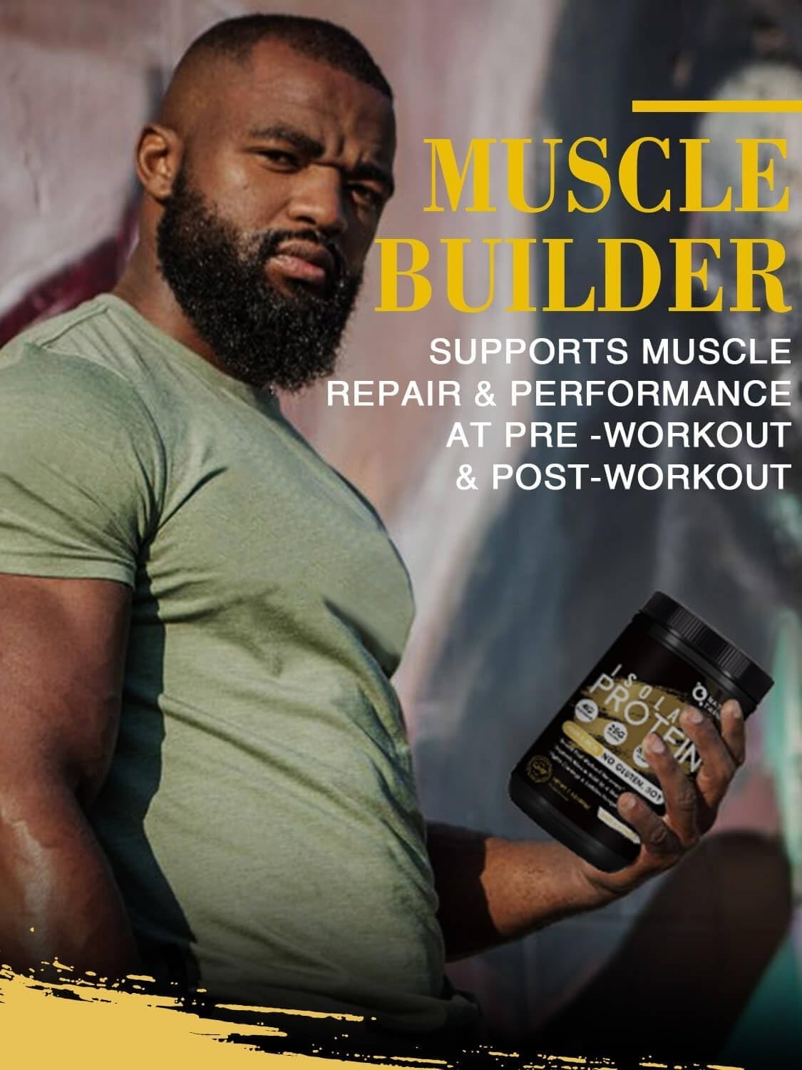 Unflavored Protein Powder Whey Pea Blend 16 Servings 24g Protein MCTs Hot Coffee