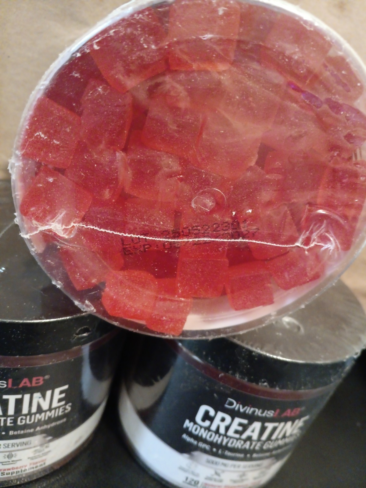 3X DivinusLab Creatine Monohydrate Gummies 5g Pre Workout Building Muscle 120Ct