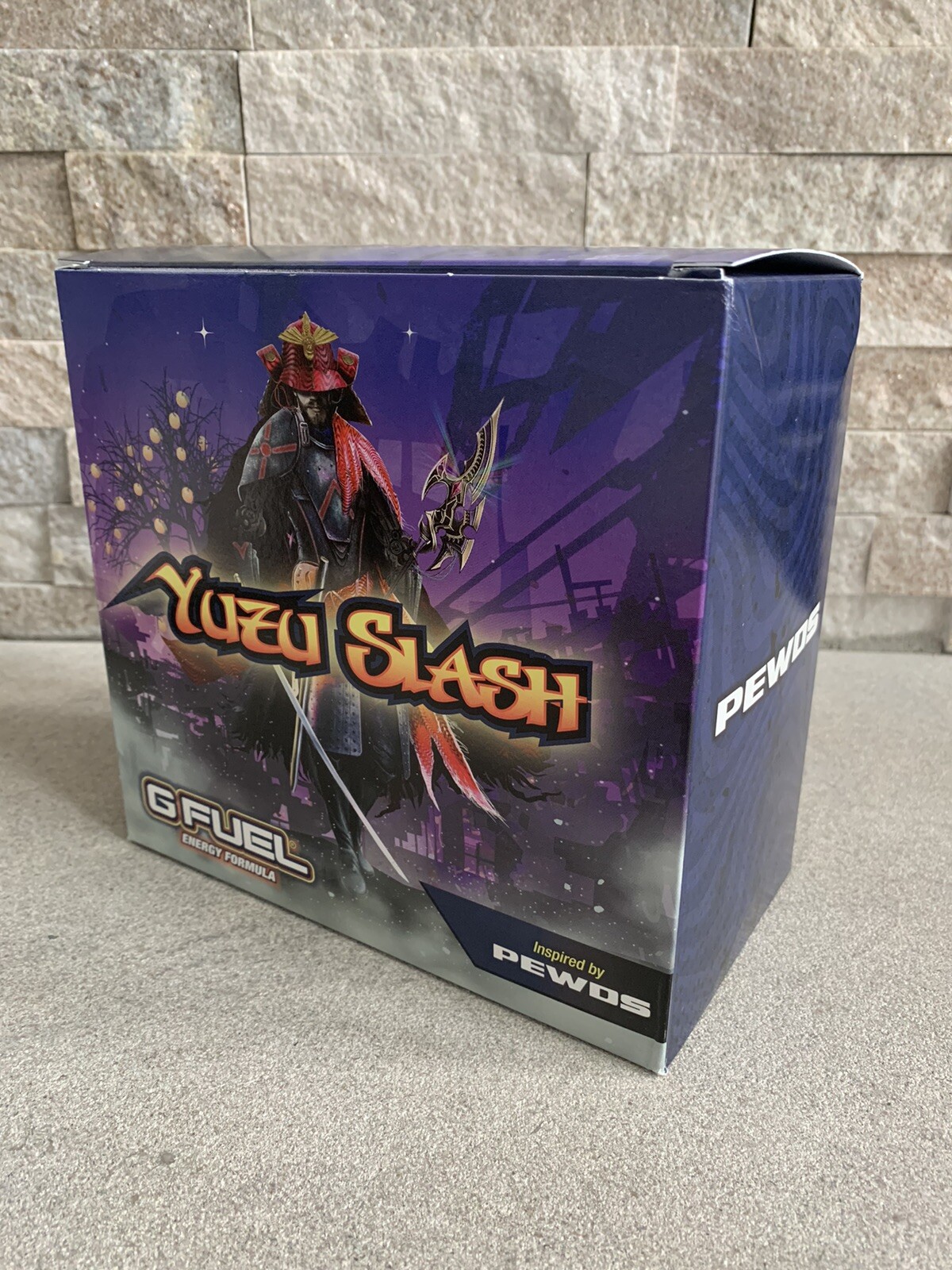 GFUEL collectors box “Yuzu Slash” Pewdiepie G Fuel BOX ONLY + Sticker Pewds