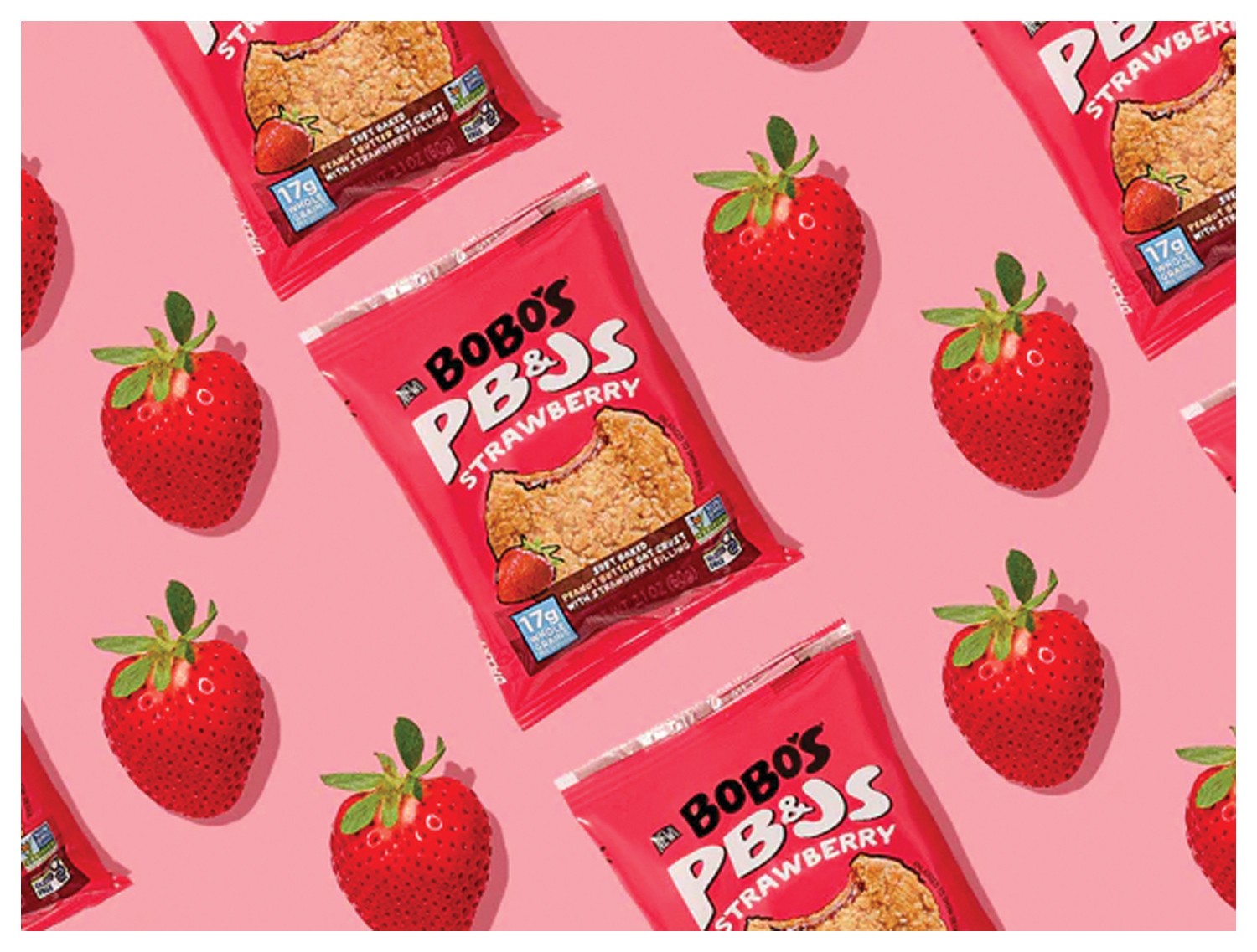 Bobo’s Strawberry PB&J Oat Bar – A Delicious and Nutritious Snack! Pack of 12