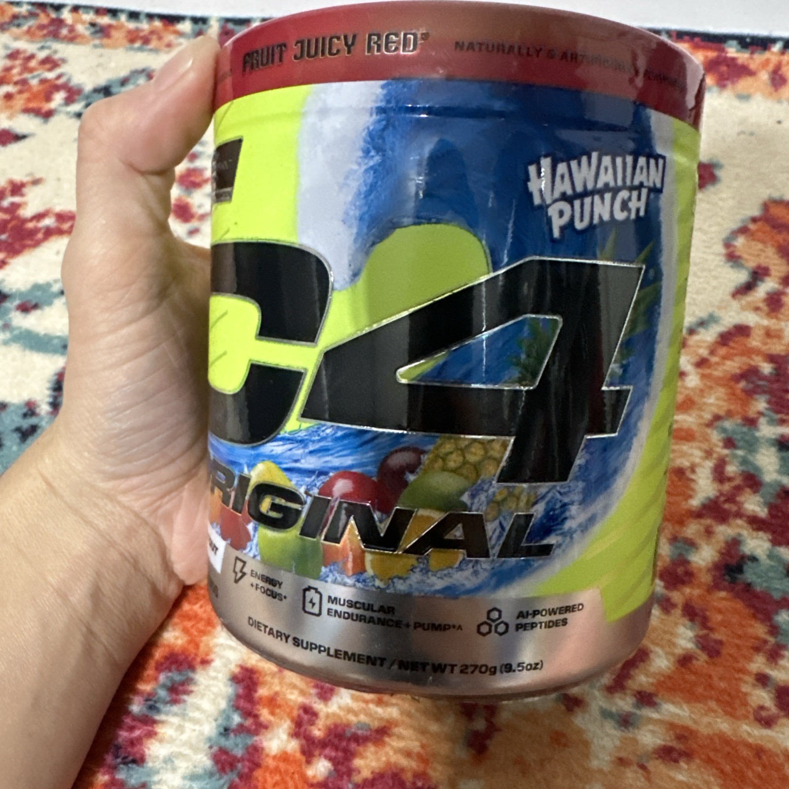 C4 Sport Strength Hawaiian Punch Berry Blue Typhoon Pre-Workout 20 Servings 406g