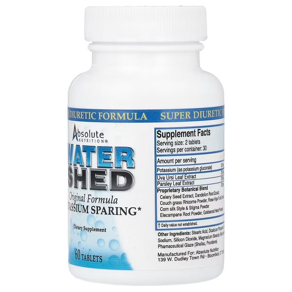 Absolute Nutrition Watershed 60 Tablets Caffeine-Free & Decaf, Egg-Free,