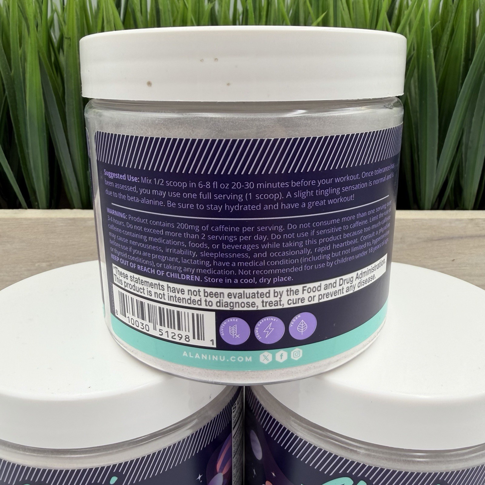(3) ALANI NU Pre Workout Powder COSMIC STARDUST Energy Dietary Supplement