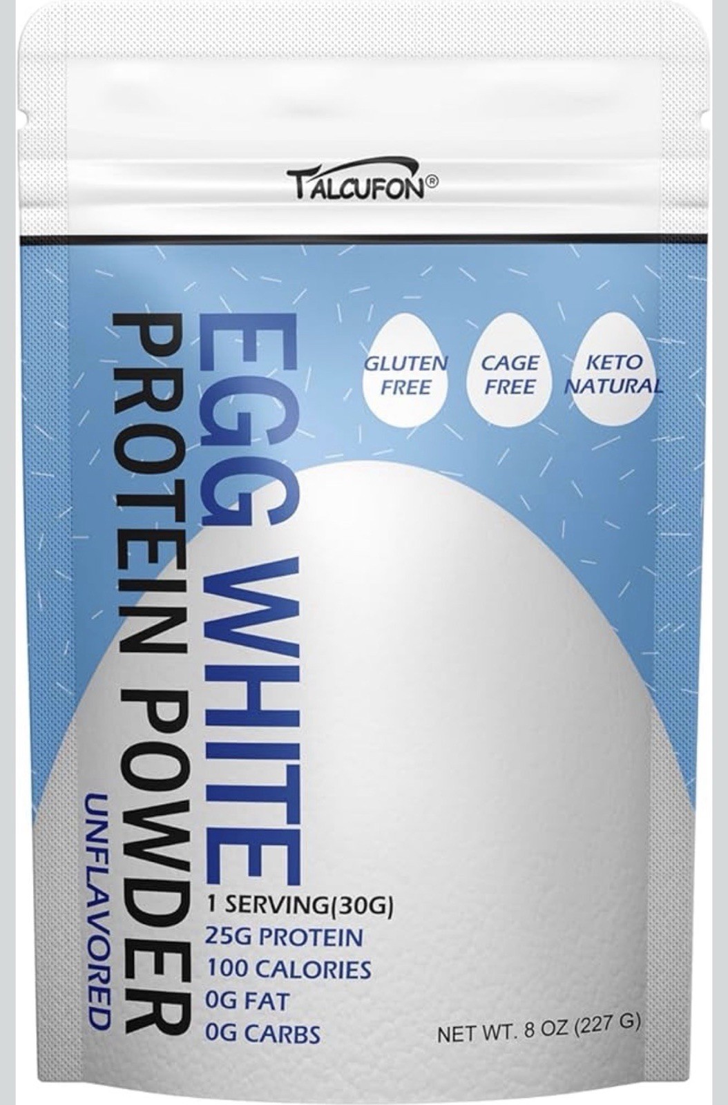 Egg White Protein Powder 8Oz Pasteurized No Additives, High Protein,…