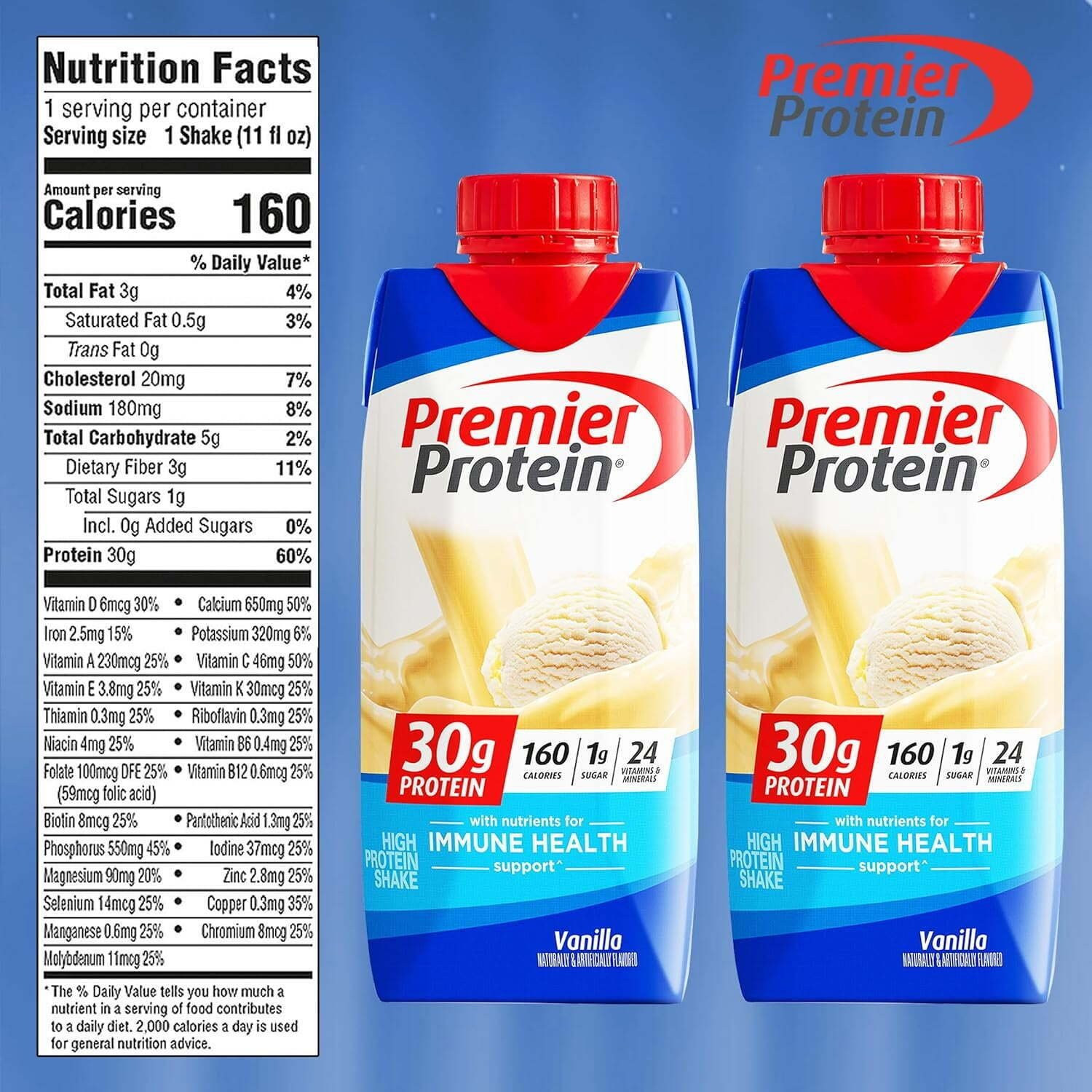 Premier Protein Shakes Drinks – Low Carb High Protein Shakes Variety 10 Pack…