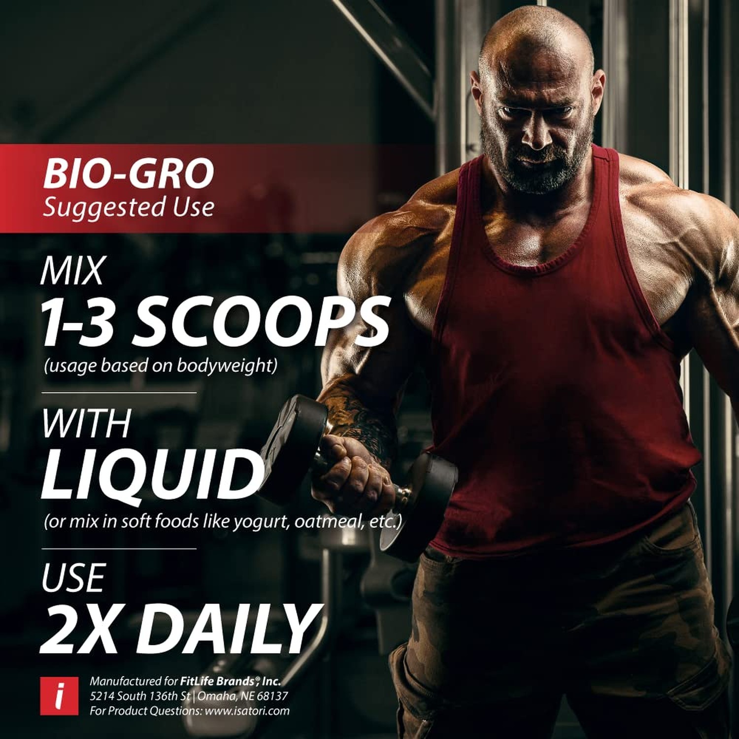 iSatori BIO-GRO Protein Synthesis Amplifier, for Muscle Recovery & Growth, En…