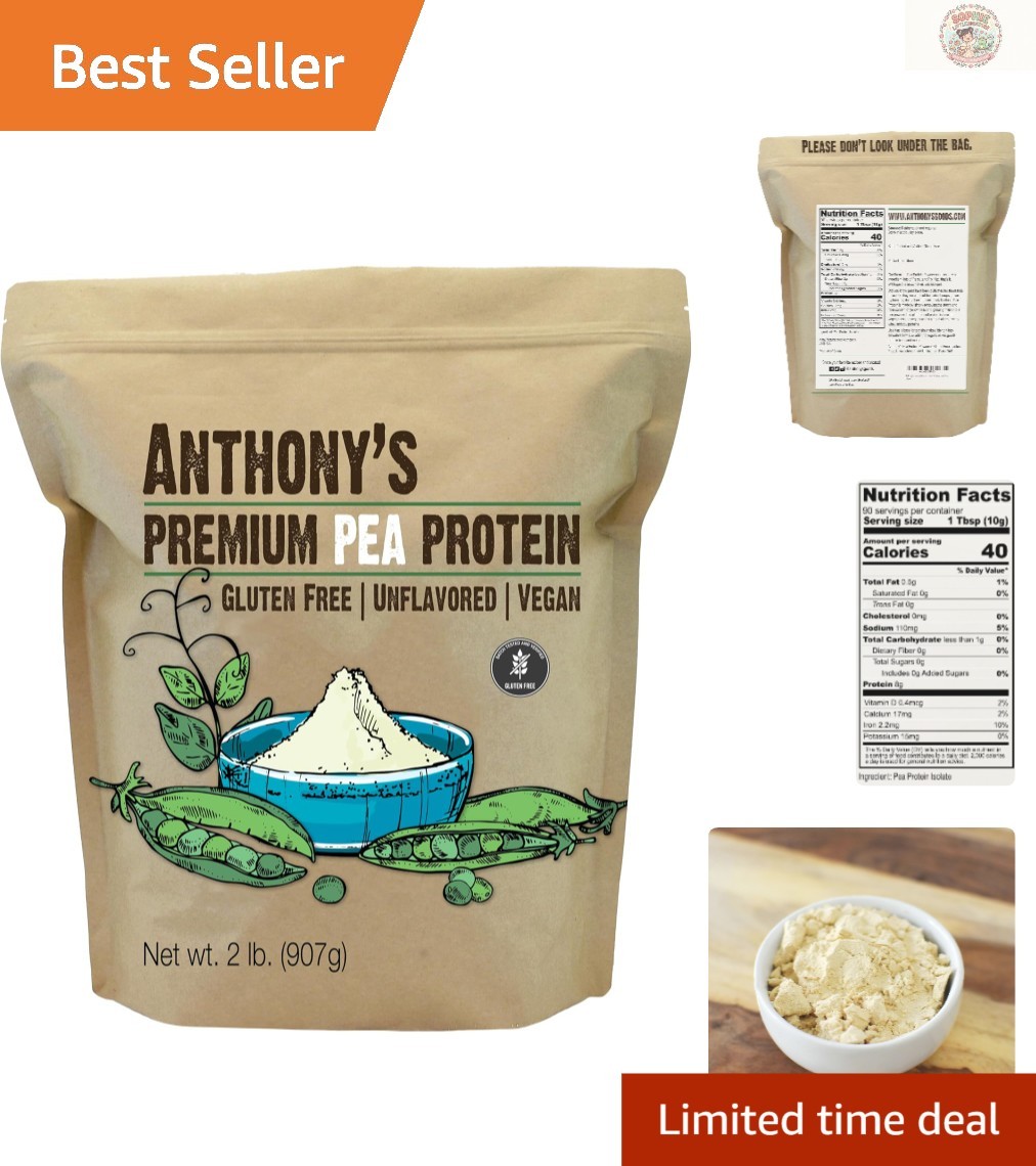 Unflavored 2 lb Plant-Based Protein – Ideal for Smoothies and Keto Diets