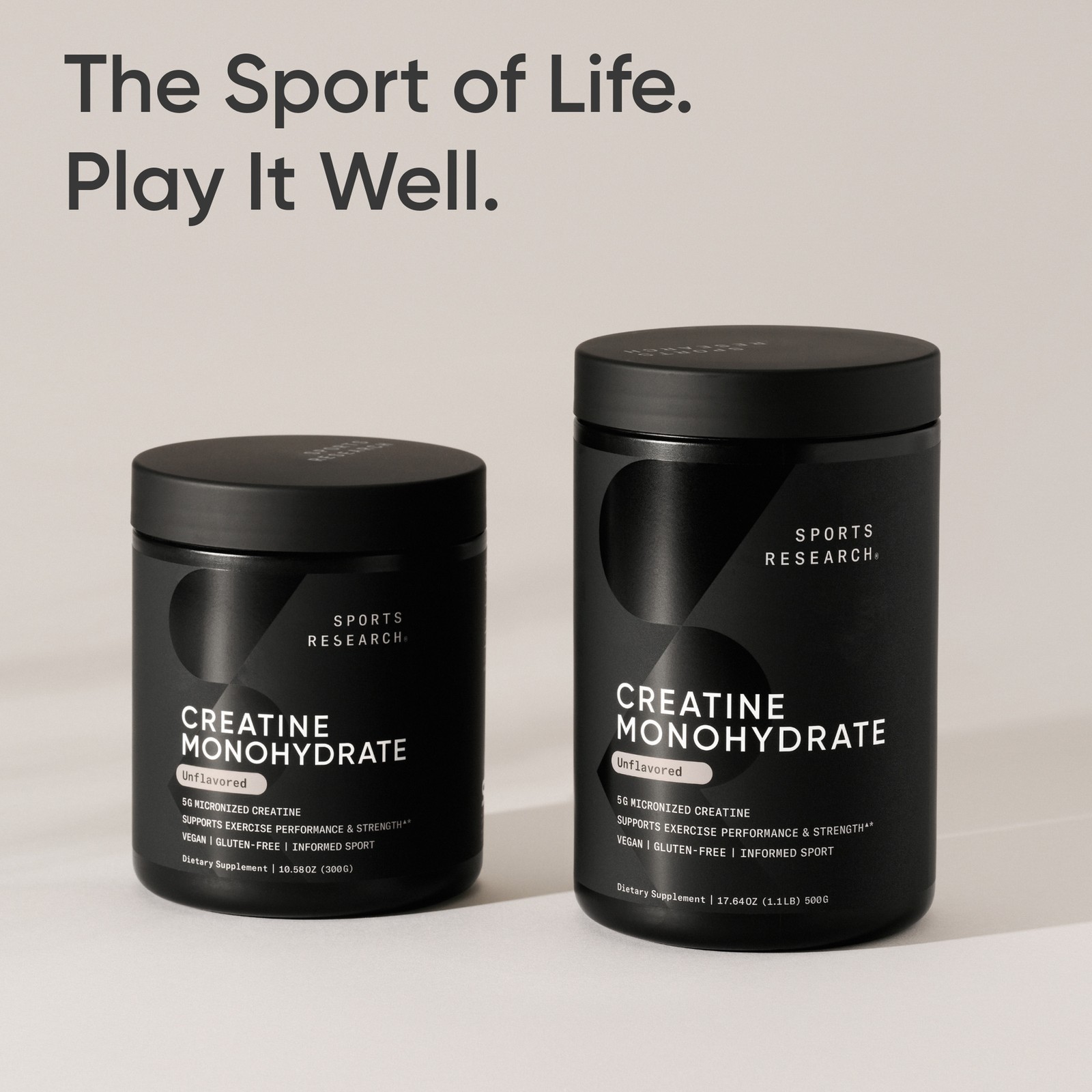 Creatine Monohydrate – Gain Lean Muscle, Improve Performance and Strength (300g)