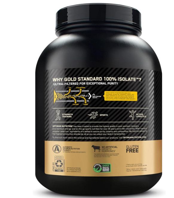 Optimum Nutrition Gold Standard Isolate Vanilla 2.91LB 44Sv