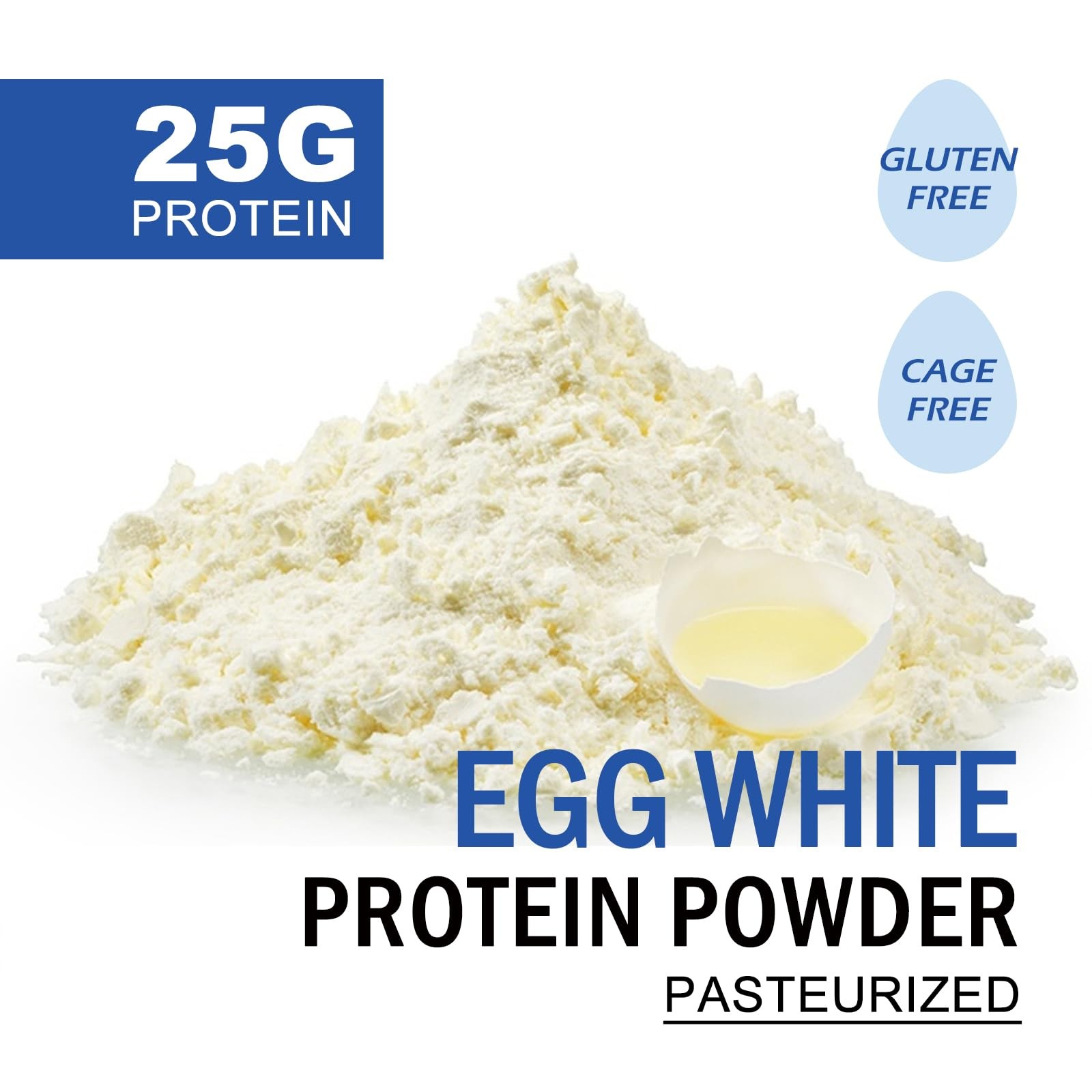 Talcufon Egg White Protein Powder 8Oz Pasteurized No Additives, High…