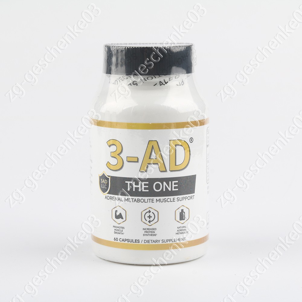 3-AD® 25mg Muscle Support Supplement – 60 Capsules – Patented Formula（1-3 pack）