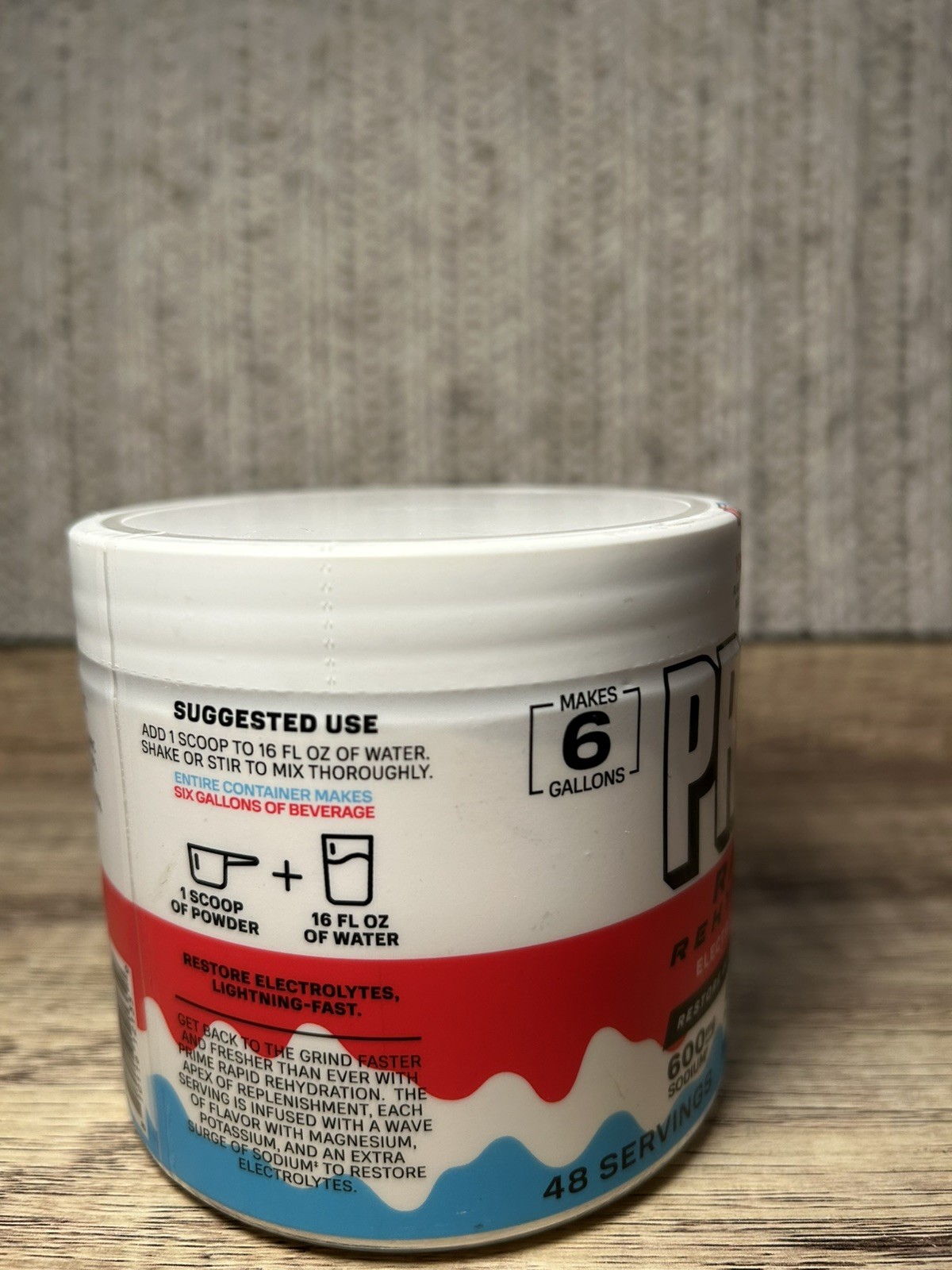 Prime Rapid Rehydration Electrolyte Powder Ice Pop 9.9 Ounce Expires 2/2028